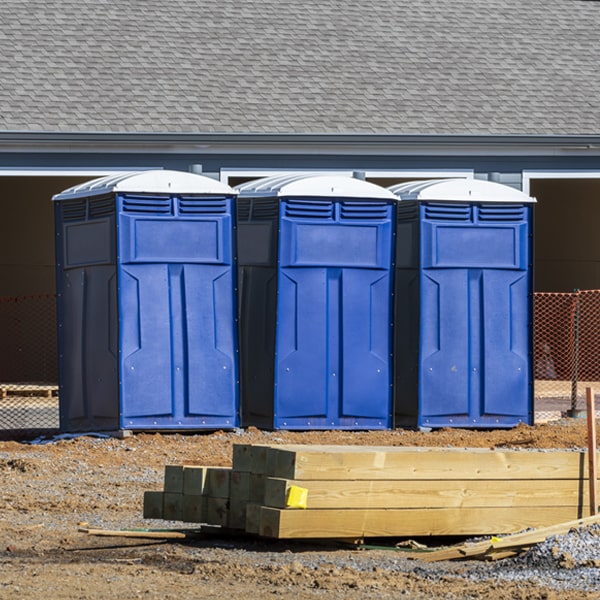 how can i report damages or issues with the porta potties during my rental period in Beech Bottom